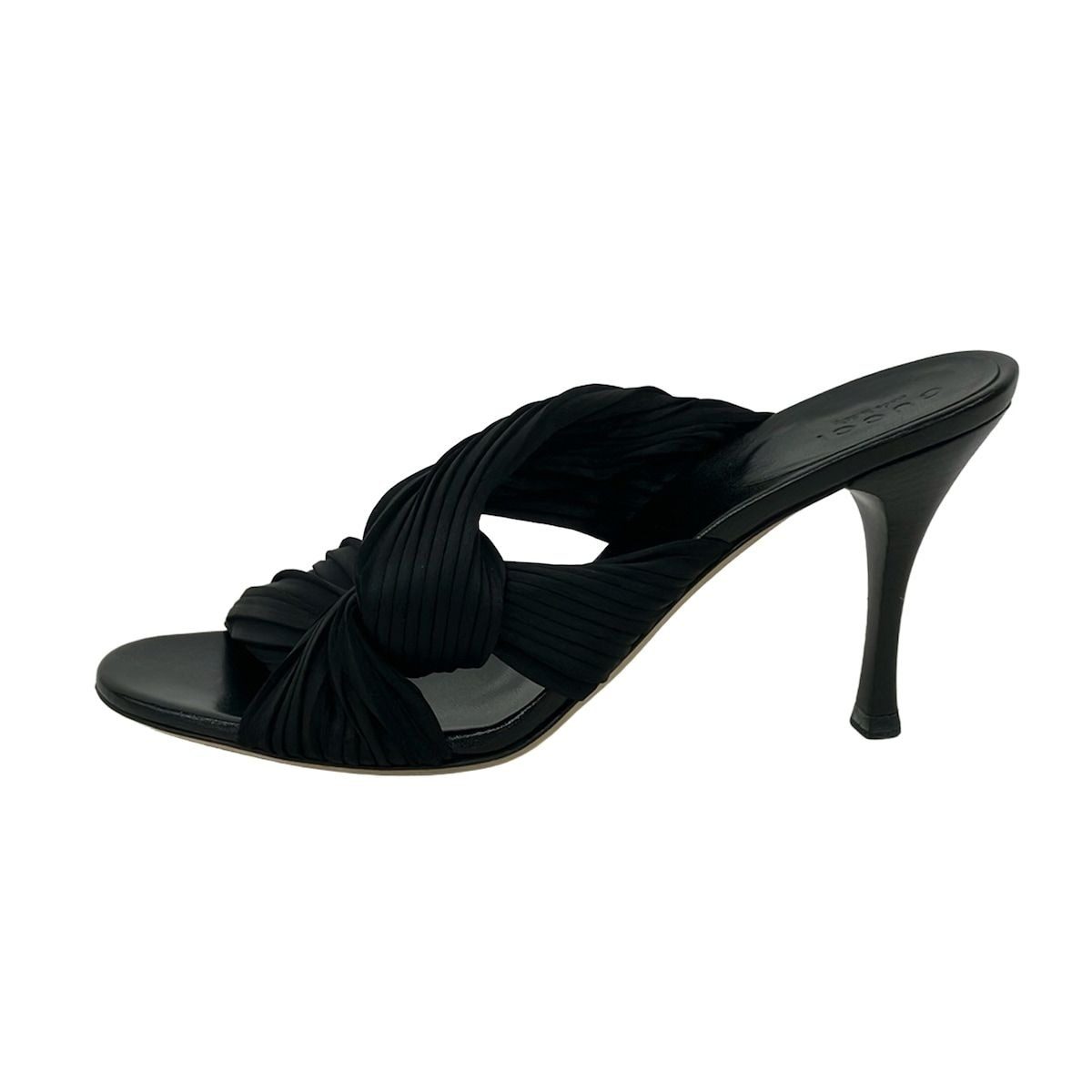Gucci Mule 36 C Black Pleats