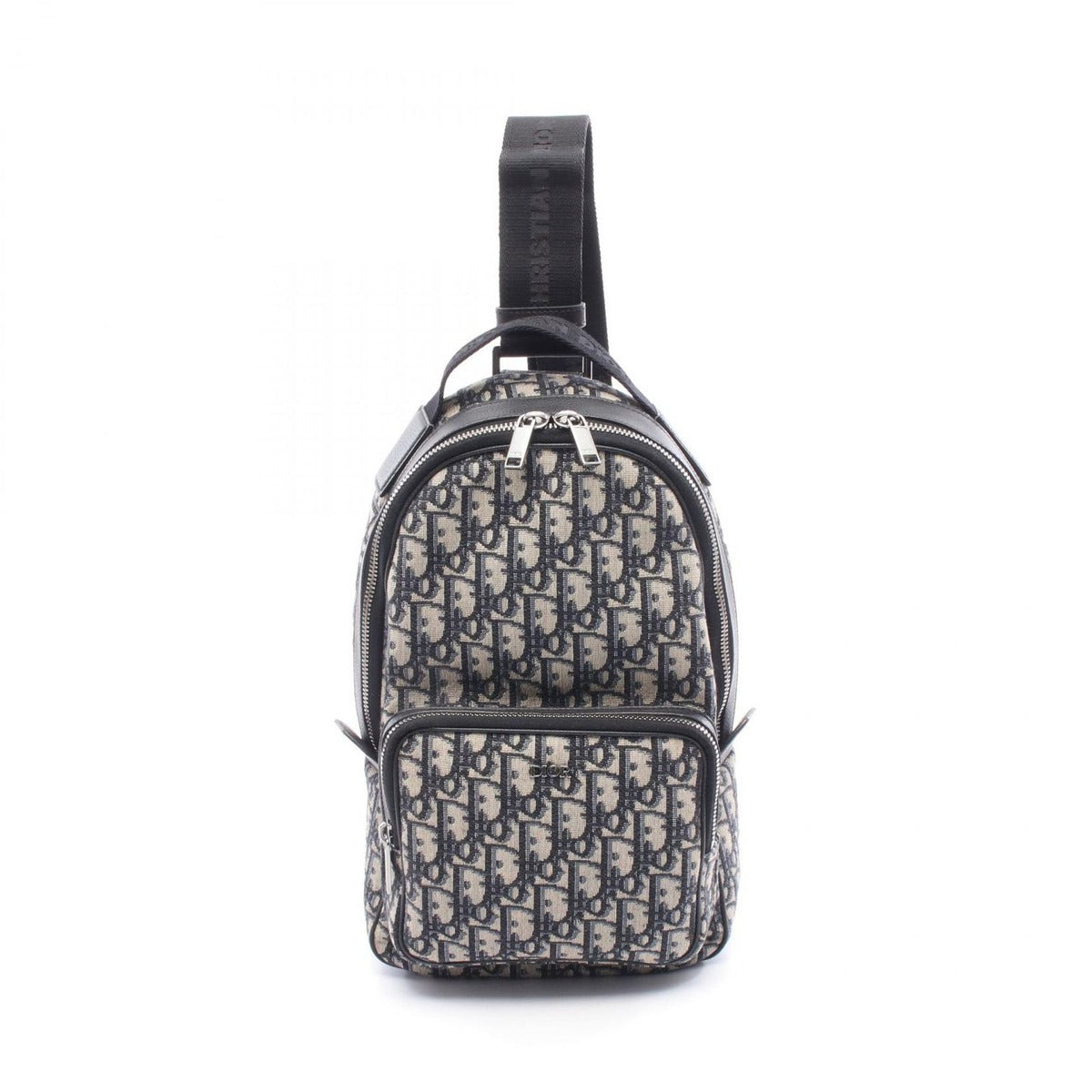 Dior Waist Bag Rider Mini Black Navy Canvas Leather White Navy. Beige