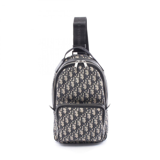 Dior Waist Bag Rider Mini Black Navy Canvas Leather White Navy. Beige