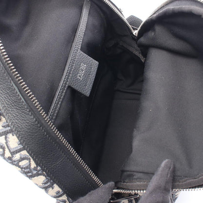 Dior Waist Bag Rider Mini Black Navy Canvas Leather White Navy. Beige — view 3