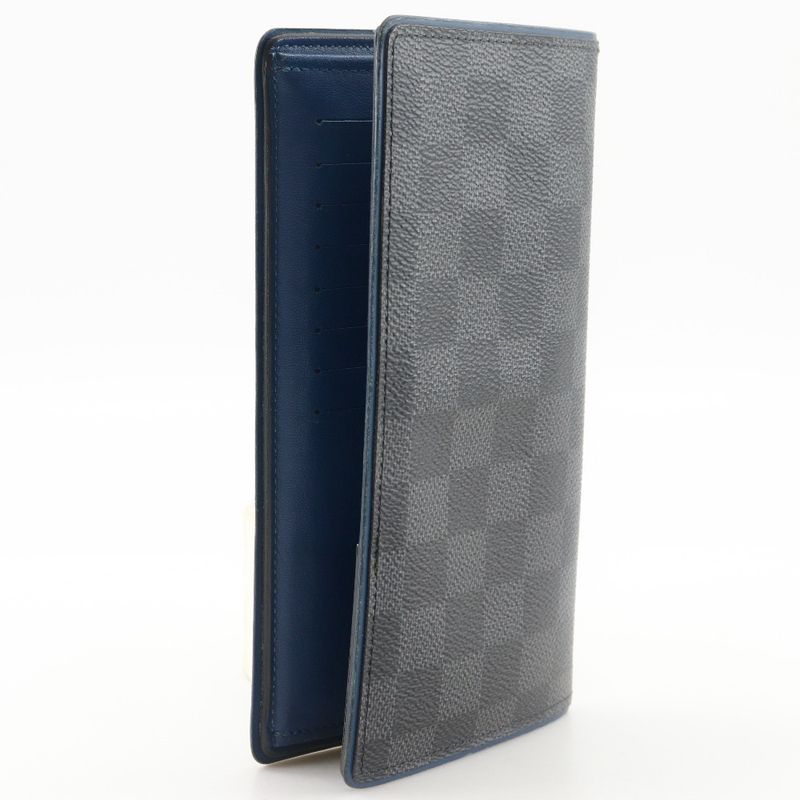 Louis Vuitton Portefeuille Blazer N63266 Damier Graphite Canvas Neptune Black