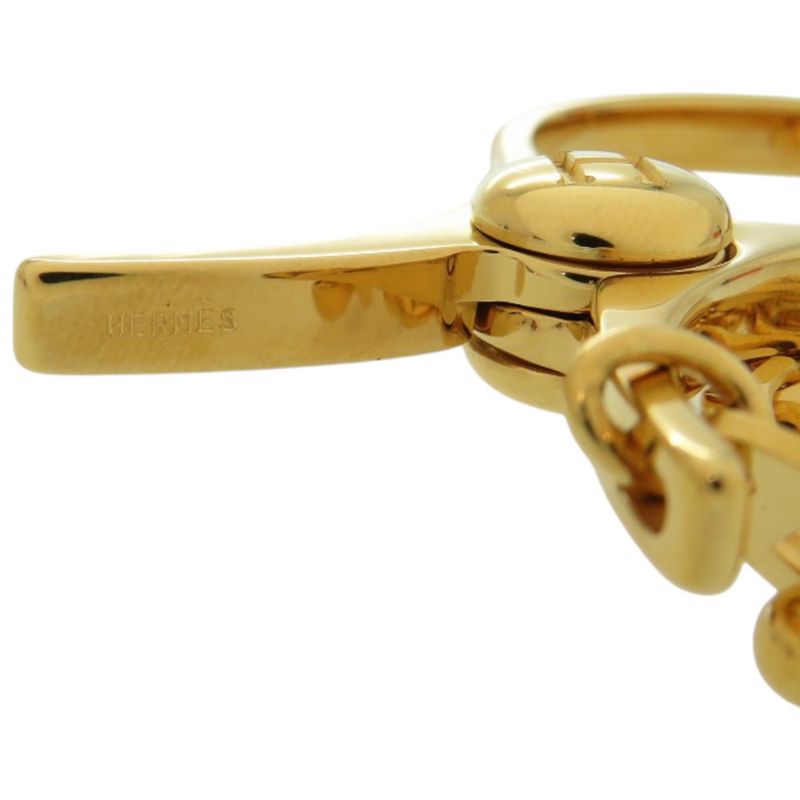 Hermes Glove Holder Filleux Metal Doré Gold 0104 Hermes
