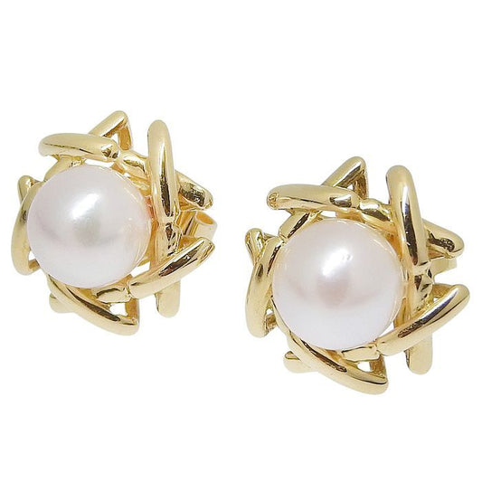 Tiffany & Co Tiffany & Co Design Pearl Earrings 18K Yellow Gold 750 Yellow Gold