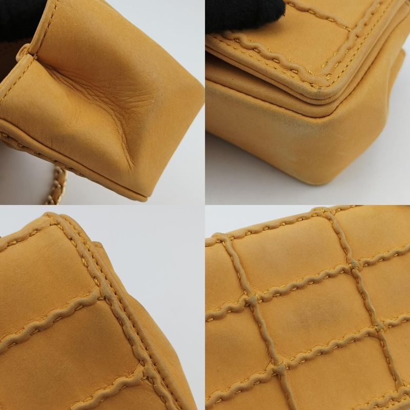 Chanel255 Mini Yellow Leather A9327422459566