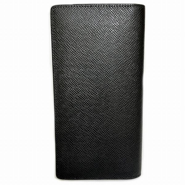 Louis Vuitton Taiga Portefeuille Plaza M30501 Noir Black Long Wallet Bifold