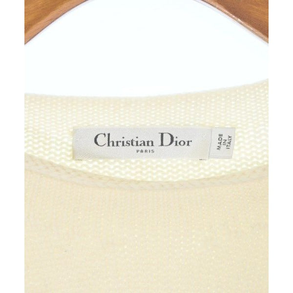 Dior Knit Sweater Cashmere Cotton Ivoryx Black — view 3