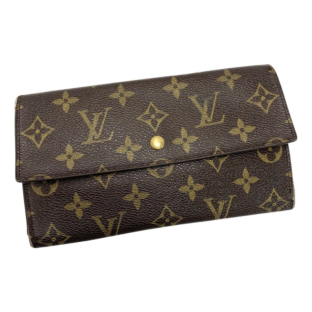 Louis Vuitton Monogram Porte Tresor International M61215 Trifold Long Wallet
