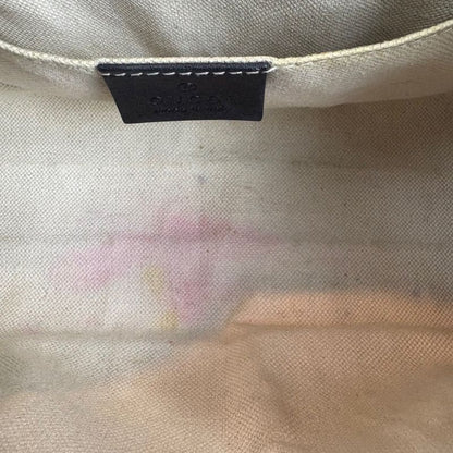 Gucci Chain Mini Shoulder Bag Sima Leather Black 2WAY Tassel Horsebit