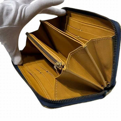 Louis Vuitton Monogram Denim Zippy Wallet M95341 Round Zipper Long Wallet Unisex
