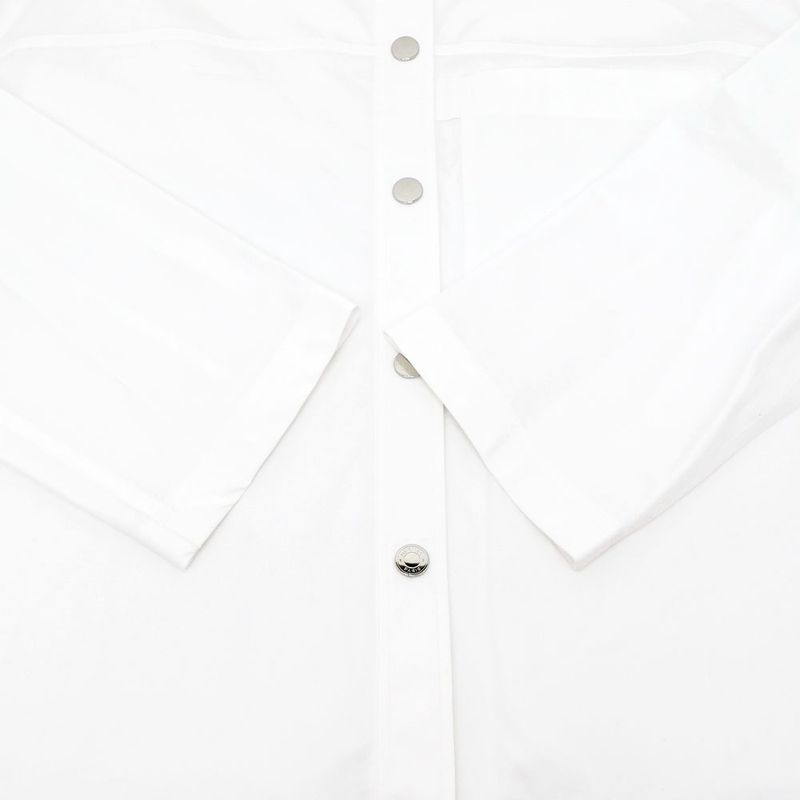 Hermes Shirt Cru De Sel White 36 Size Cotton Long Sleeve Women's