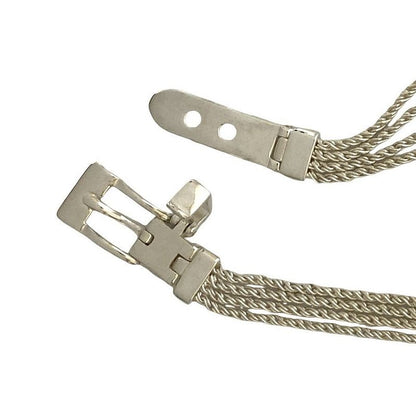 Tiffany & Co T Rope Belt Necklace Silver 925 Pendant Men