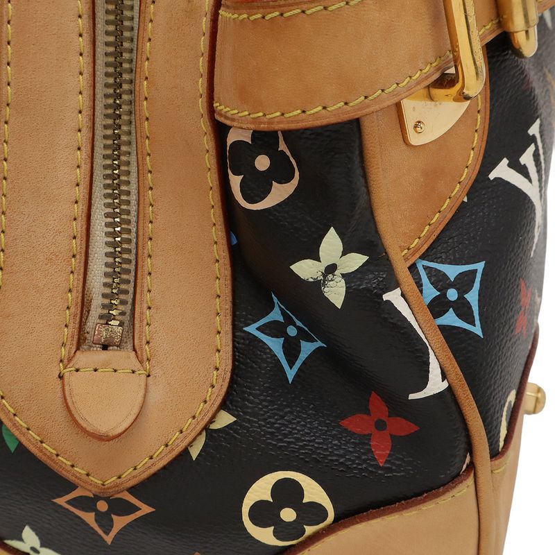 Louis Vuitton Monogram Multicolor Claudia Handbag Shoulder Bag Noir Black M40194