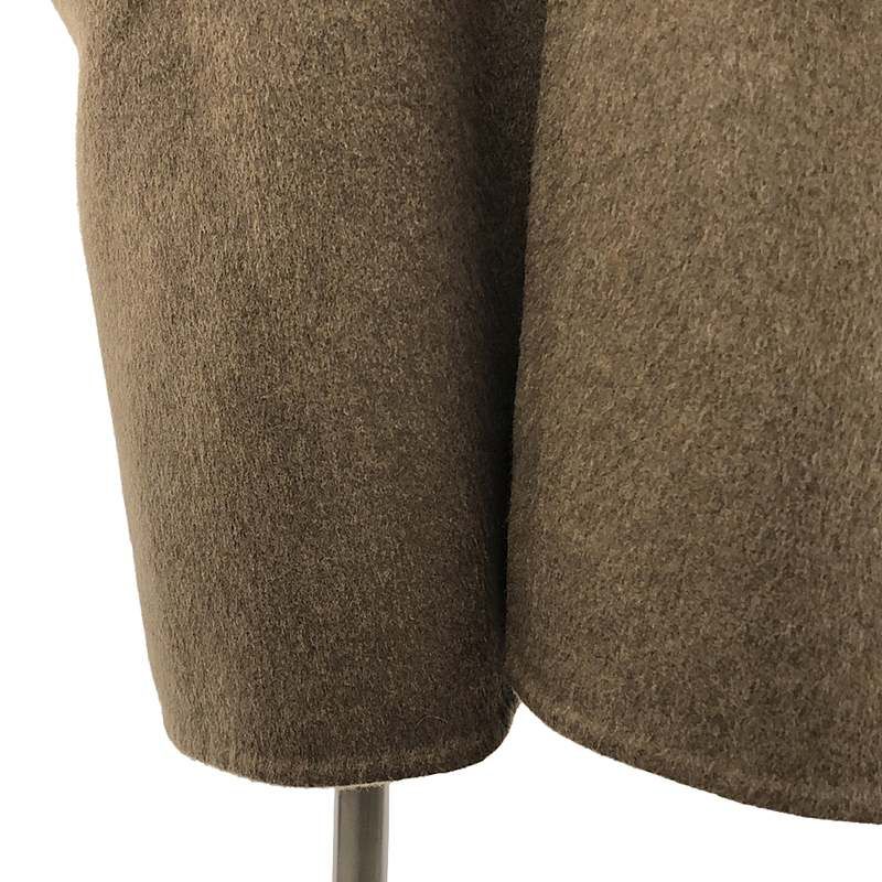 Celine 100% Cashmere Leather No-collar Sadler Coat - 40 - Brown - Women's