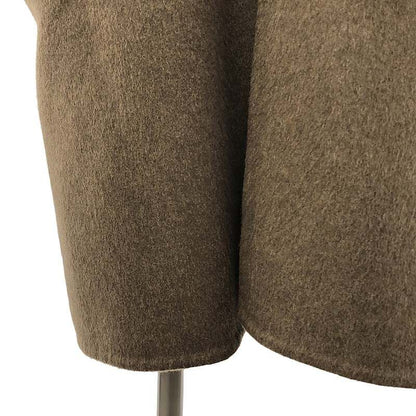 Celine 100% Cashmere Leather No-collar Sadler Coat - 40 - Brown - Women's