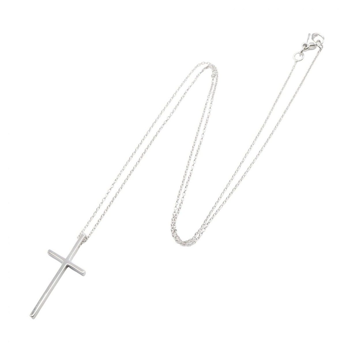 Tiffany & Co Necklace Cross 46 cm 18k White Gold — view 2