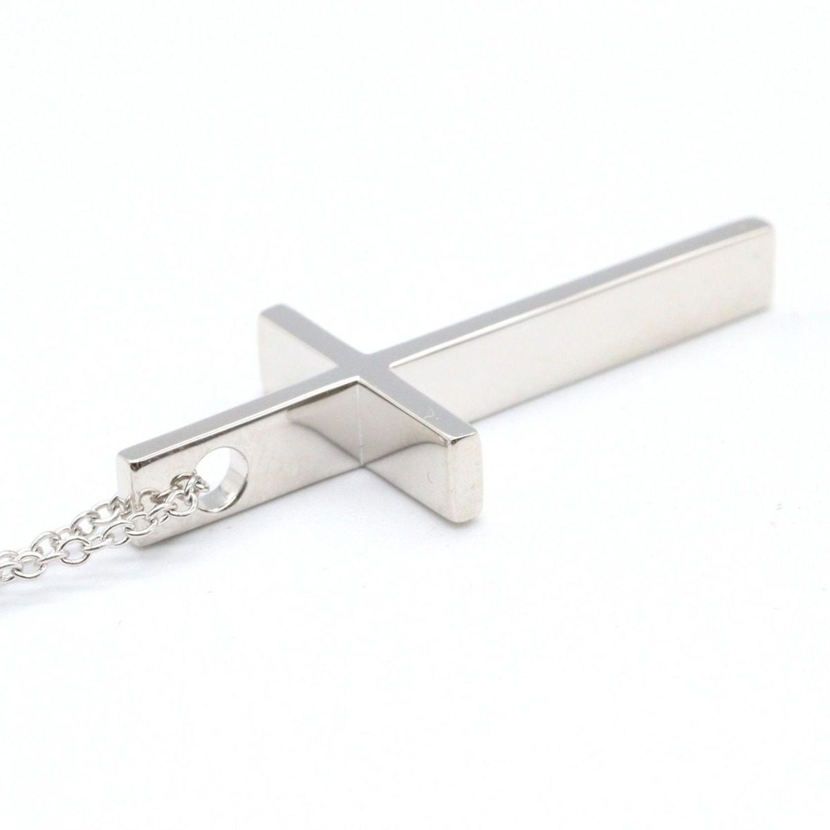 Tiffany & Co Necklace Cross 46 cm 18k White Gold — view 4
