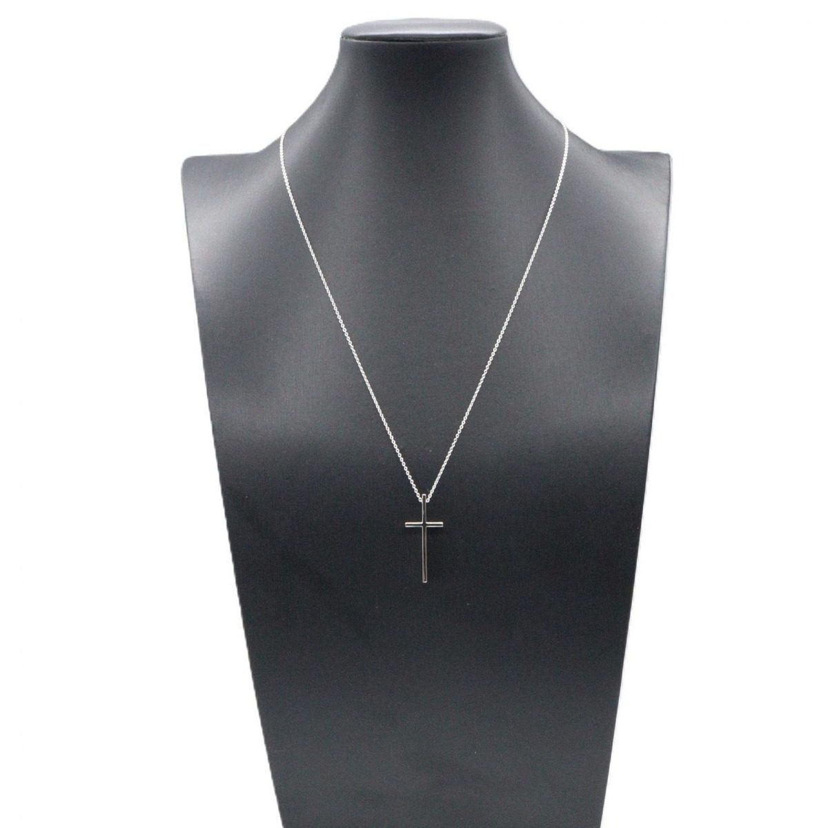 Tiffany & Co Necklace Cross 46 cm 18k White Gold — view 5