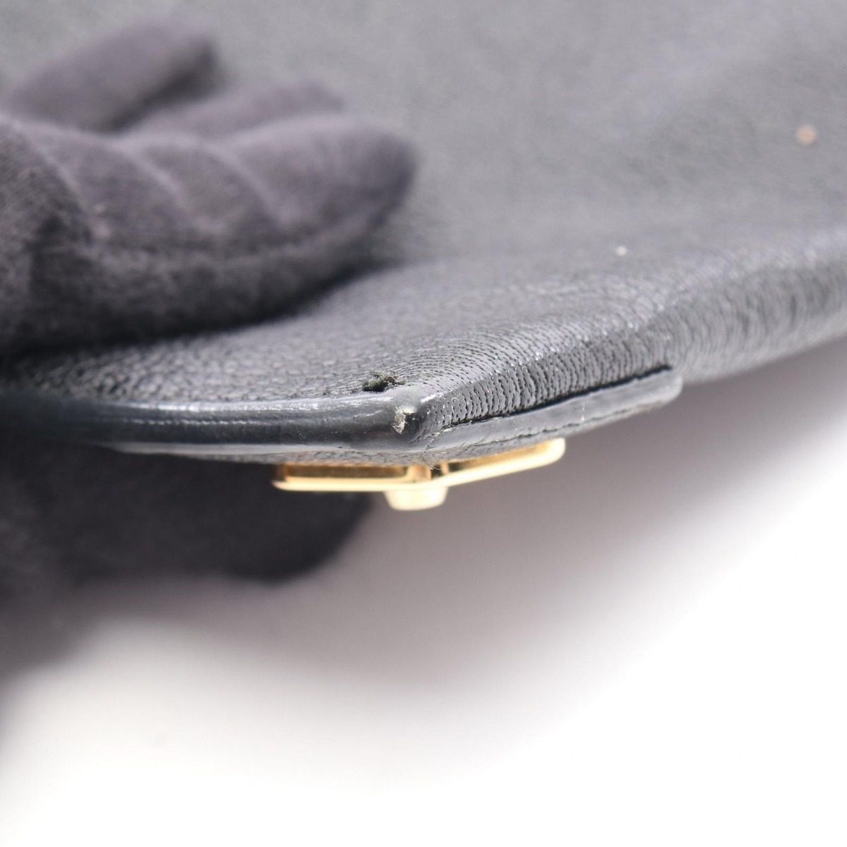 Balenciaga Clutch Classic Metallic Edge Black Leather — view 7