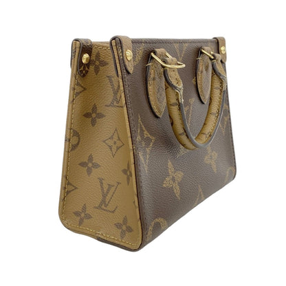 Louis Vuitton Handbag Monogram Giant Reverse On The Go BB Brown 2-Way — view 2