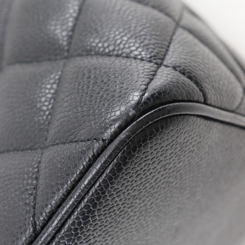 Chanel Reprint Tote A01804 Caviar Skin Black Ladies Tote Bag