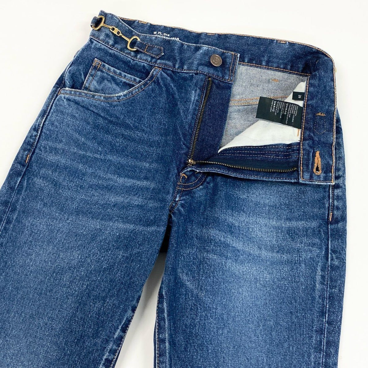 Celine Denim Jeans Trim Off Indigo 26 Cotton — view 3