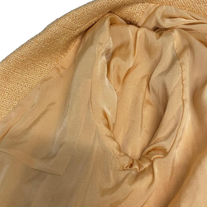 Chanel Jacket Size 38 M Women's P15189 Light Orange Long Sleeves / Spring /