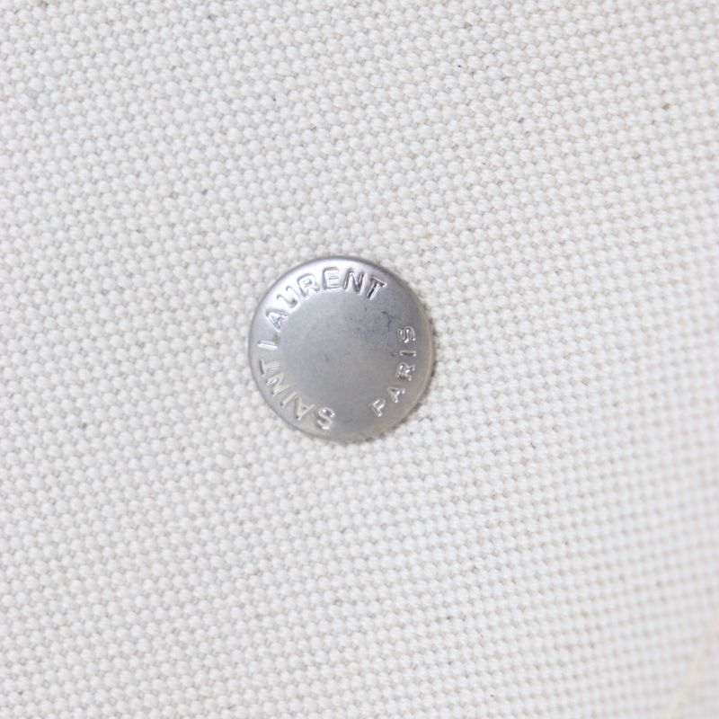  Saint Laurent Paris 685543 Rive Gauche Maxi 2WAY Shopping Bag Canvas Leather