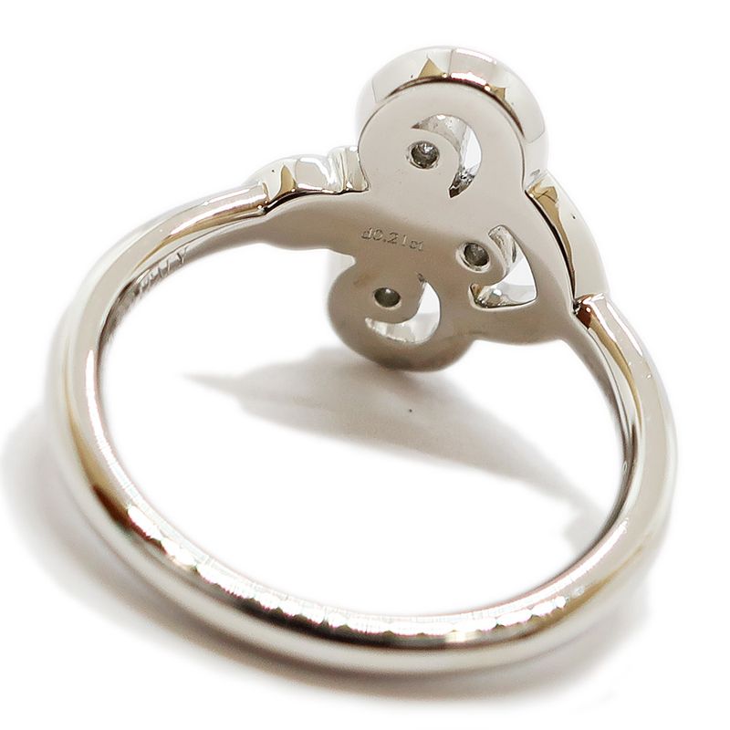 Tiffany & Co Full Driss Ring Pt950 Diamond 0.21ct #10.5 Approx 5.2g