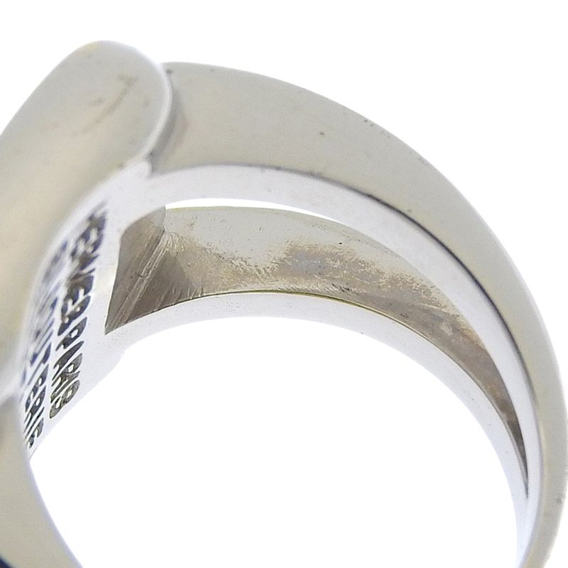 Hermes Corozo Serie Bijouterie Fantaisie Metal And Shell 9.5 Silver Ladies 9.8g