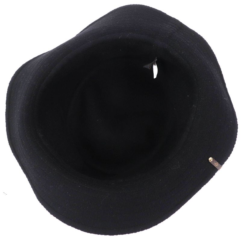 Louis Vuitton 2020 M76743 Bob Carry On Hat 100% Wool Monogram Hat Black M Made