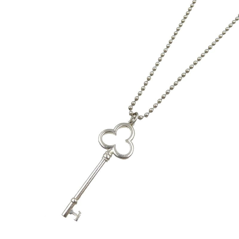 Tiffany & Co Trefoil Key 925 Silver Necklace 0017