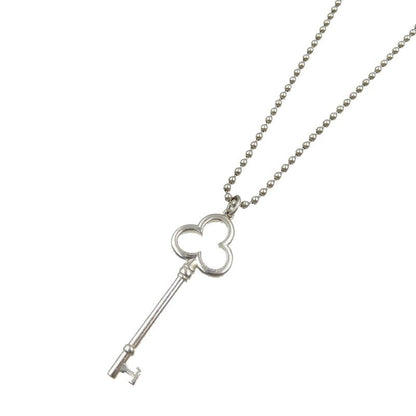 Tiffany & Co Trefoil Key 925 Silver Necklace 0017
