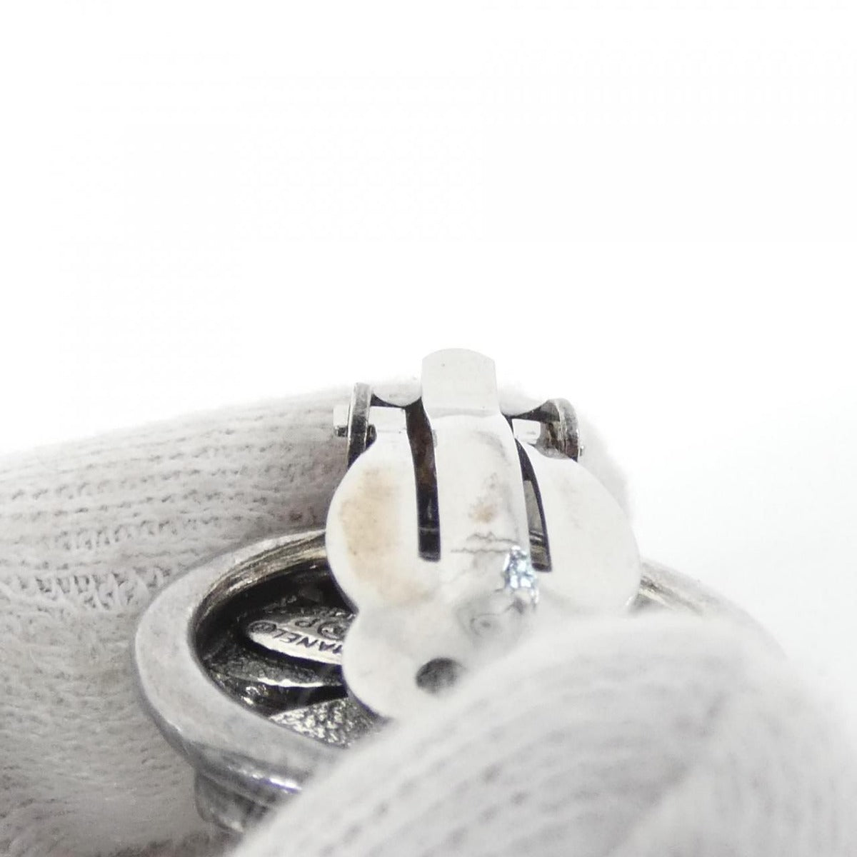 Chanel Vintage Earrings Silver — view 4