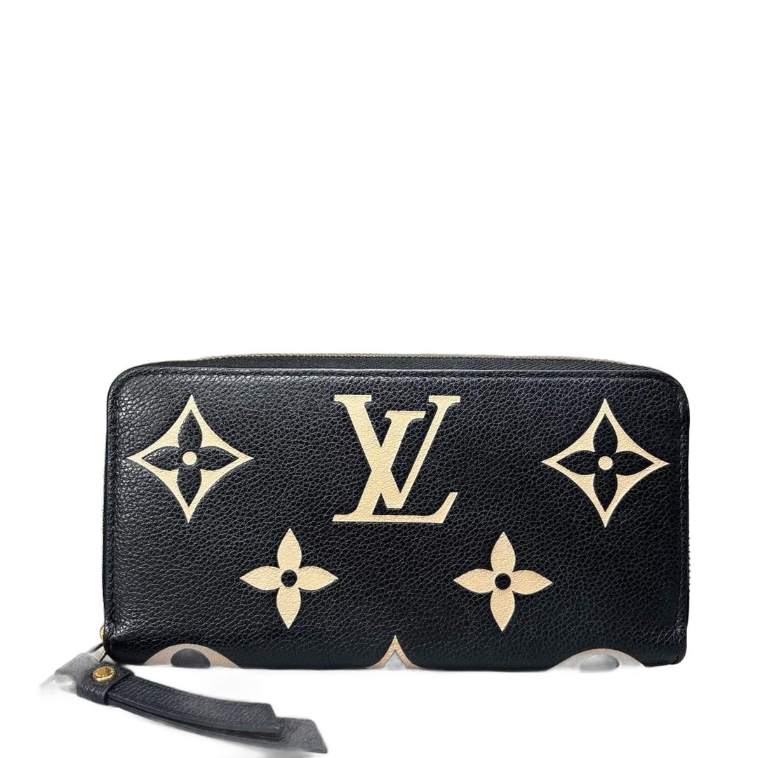 Louis Vuitton Monogram Empreinte Black Beige Wallet
