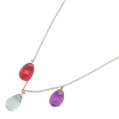 Tiffany & Co. Necklace Amethyst Aquamarine Tourmaline Rainbow Drop