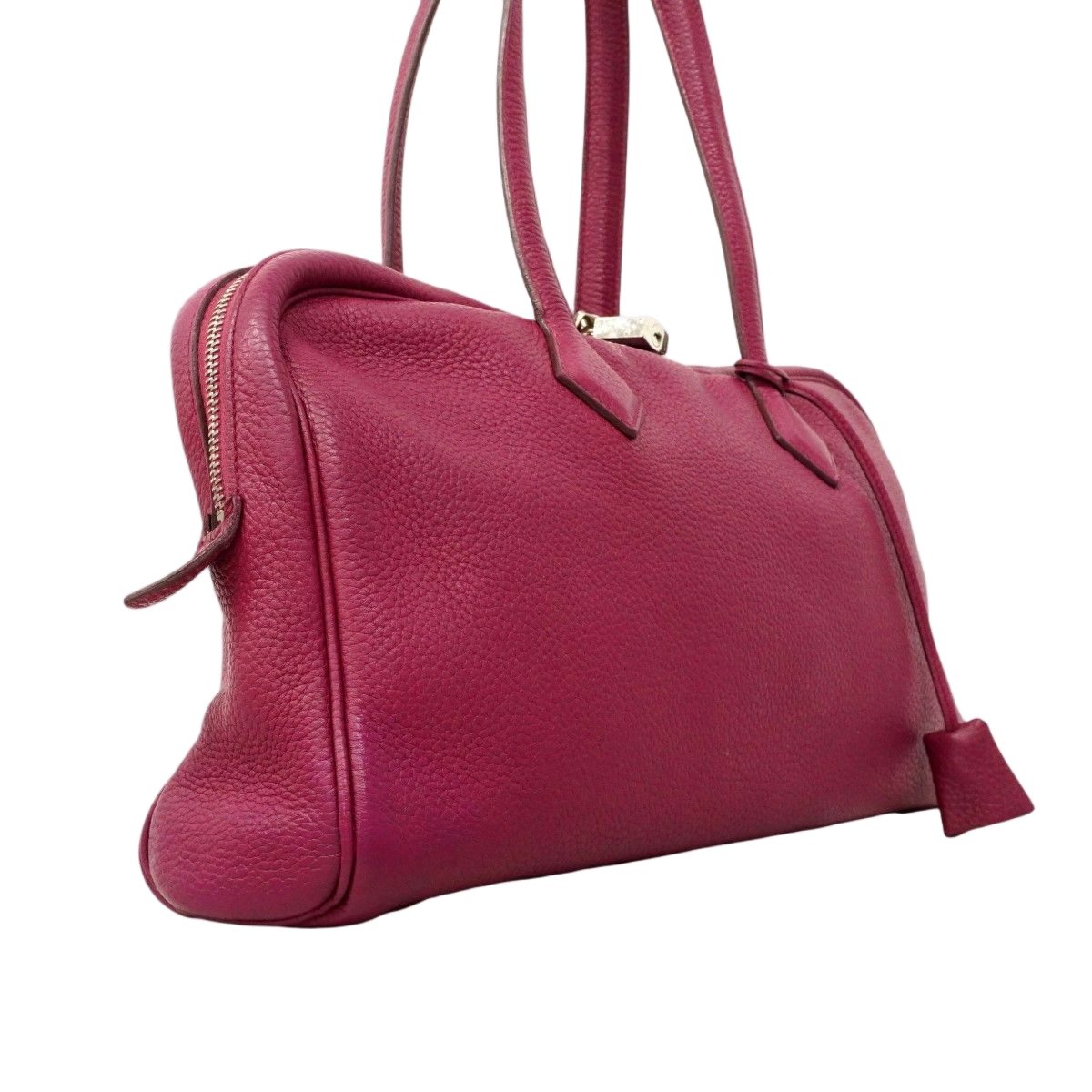 Hermes Handbag Victoria Elan 38 Taurillon Clemence Tosca Silver — view 2