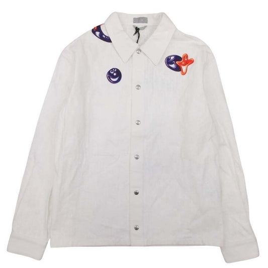 Dior Homme Kennishaw Patch Denim Jacket Oblique Black Lining 44 White