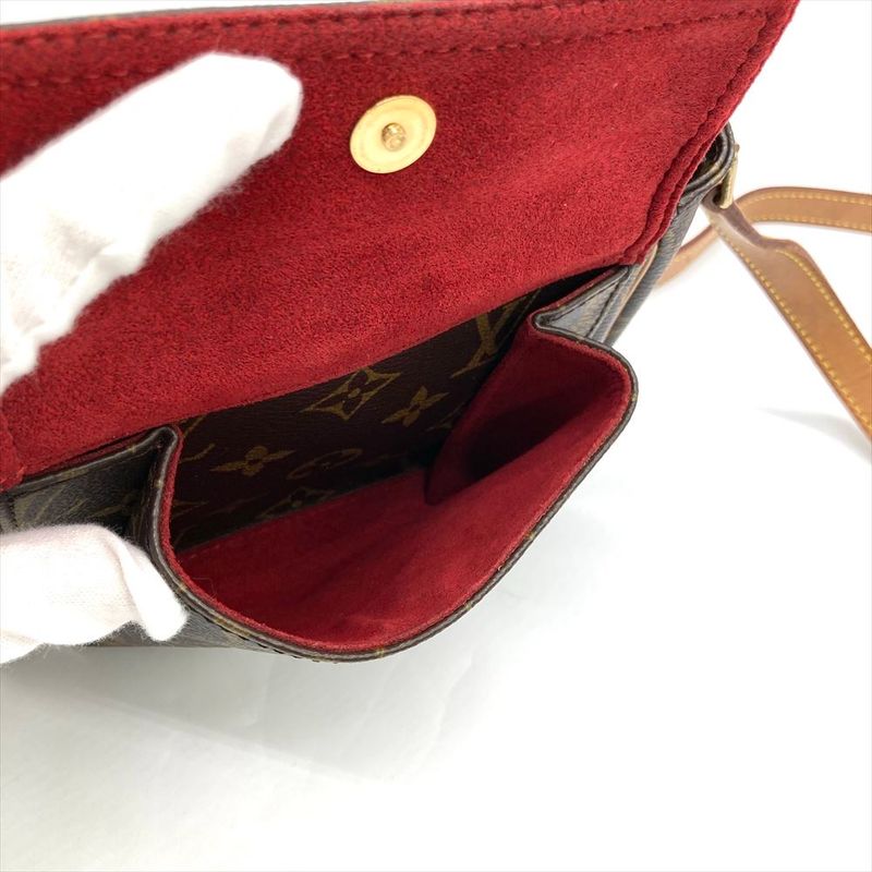 Louis Vuitton Vivacite PM Shoulder Bag Monogram Canvas M51165 Brown Women