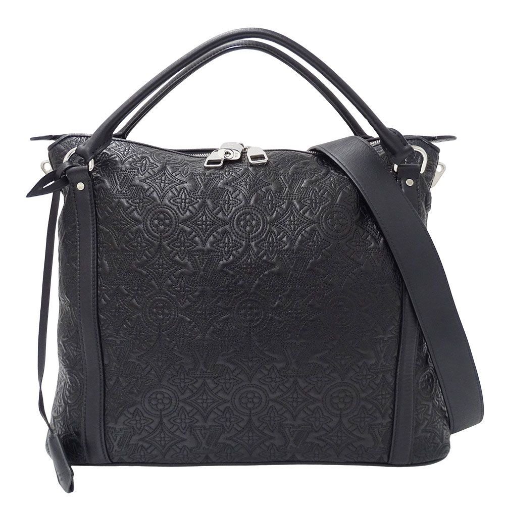 Louis Vuitton 2-Way Shoulder Bag Monogram Antia Ixia MM Noir Black Embroidery