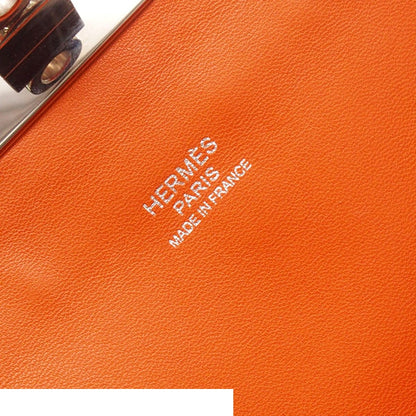 Hermes Toolbox 20 Orange Silver Ever Color 2-Way Shoulder Bag — view 6