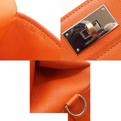 Hermes Toolbox 20 Orange Silver Ever Color 2-Way Shoulder Bag — view 7