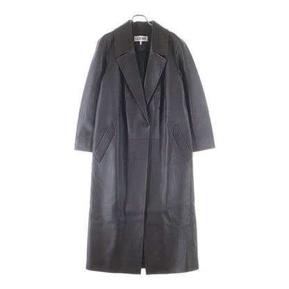Loewe Pleated Coat in Nappa Lambskin Pressed