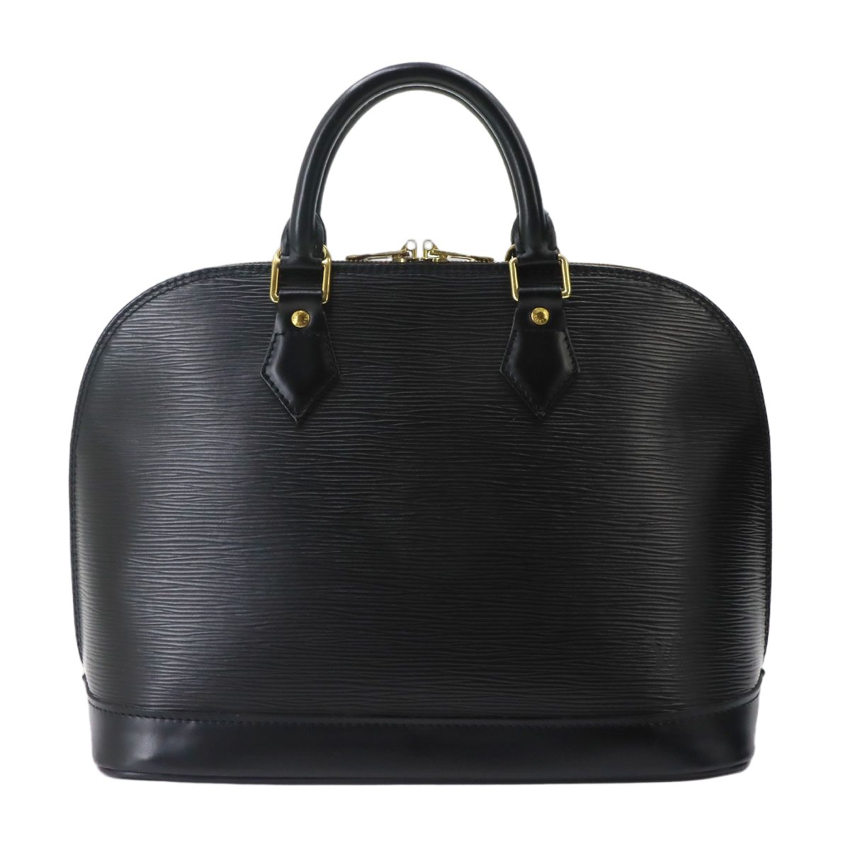 Louis Vuitton Epi Alma PM Hand Bag Leather Noir Gold