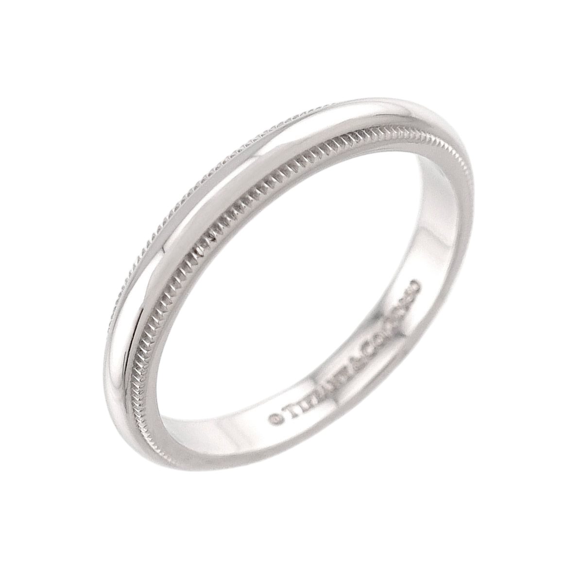 Tiffany & Co Milgray Ring Pt Platinum Together Milgrain