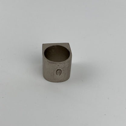 Chanel CC Logo Ring Square Silver Vintage — view 2