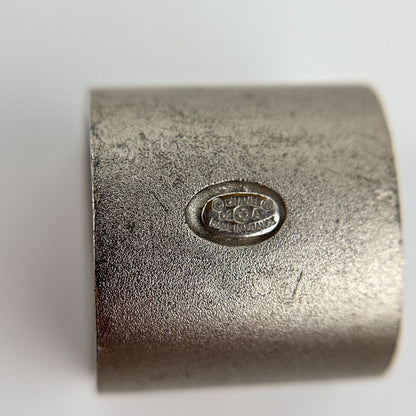 Chanel CC Logo Ring Square Silver Vintage — view 7