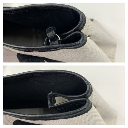 Balenciaga Navy Cabas S Canvas Handbag Tote Bag 339933 1081 a 00213 White