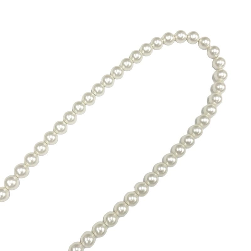 Chanel Card Case Card Holder Pass Case White Silver Coco Mark Charm Matelasse