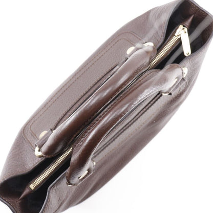 Celine Boogie Bag 134023 Leather Dark Brown Ladies Handbag