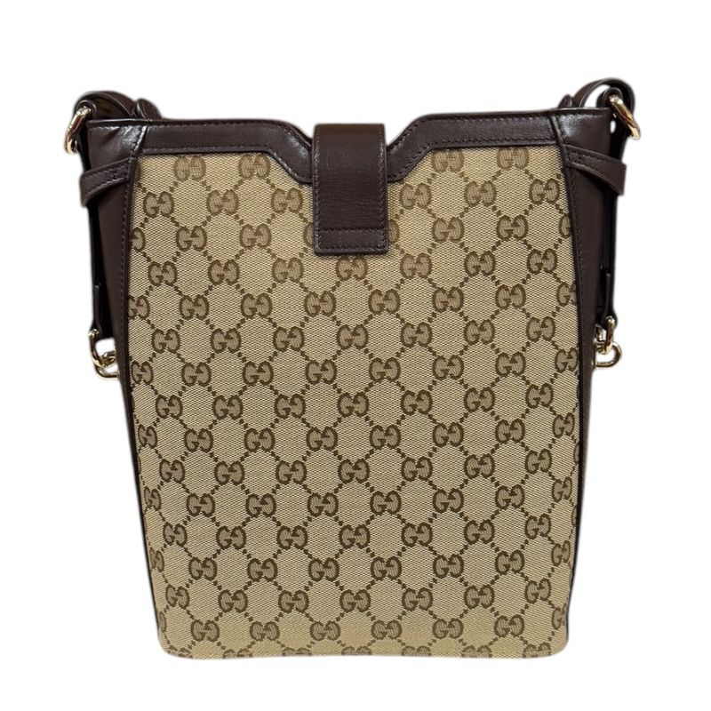 Gucci Medium Bucket Bag Shoulder Bag GG Supreme Canvas 782911 Beige Ladies